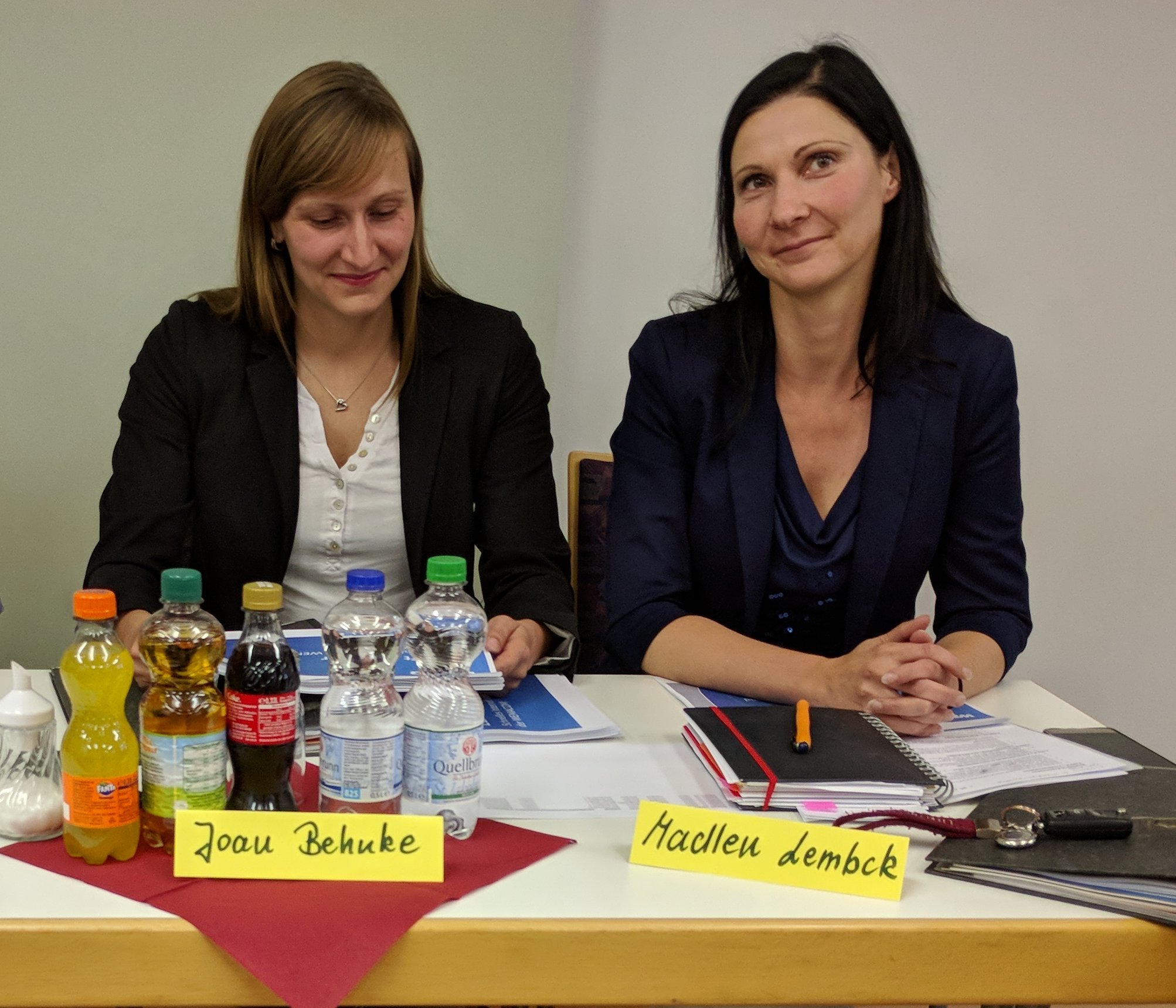 Frau Behnke und Frau Lembck vertraten die WEMAG