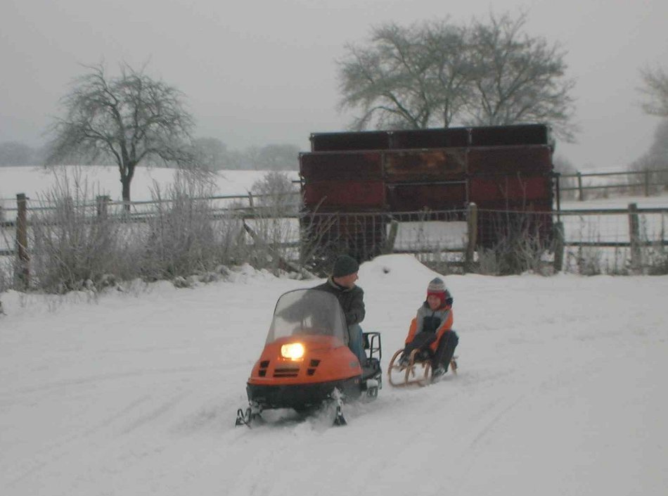 Schlitten fahren!