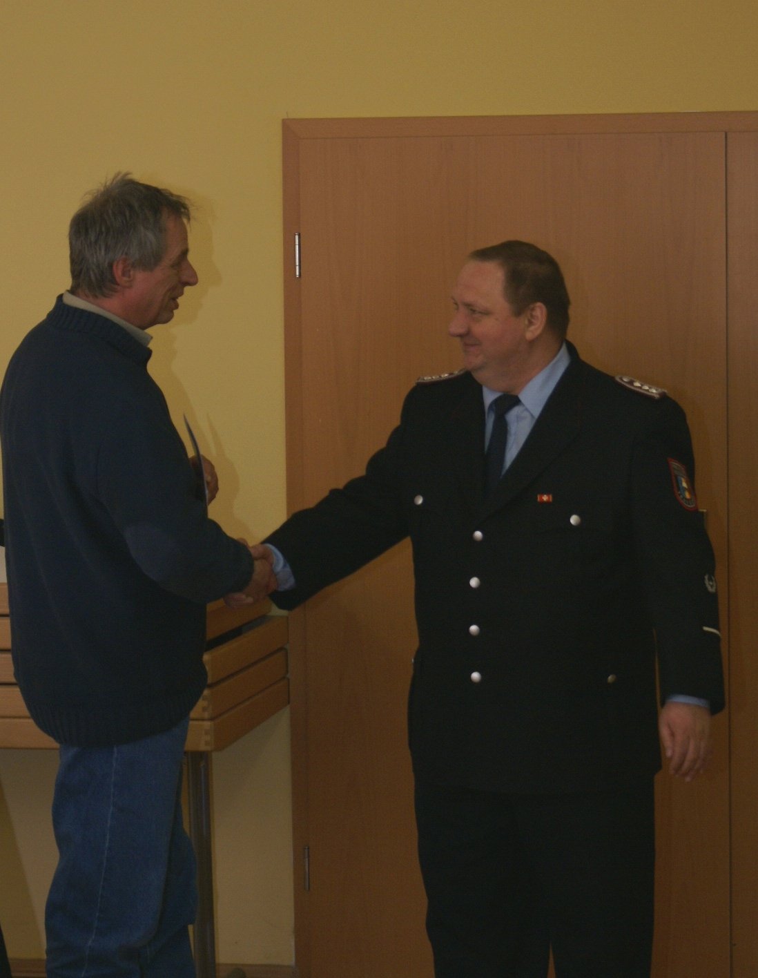 Jochen Krummsee - so eben vereidigt.