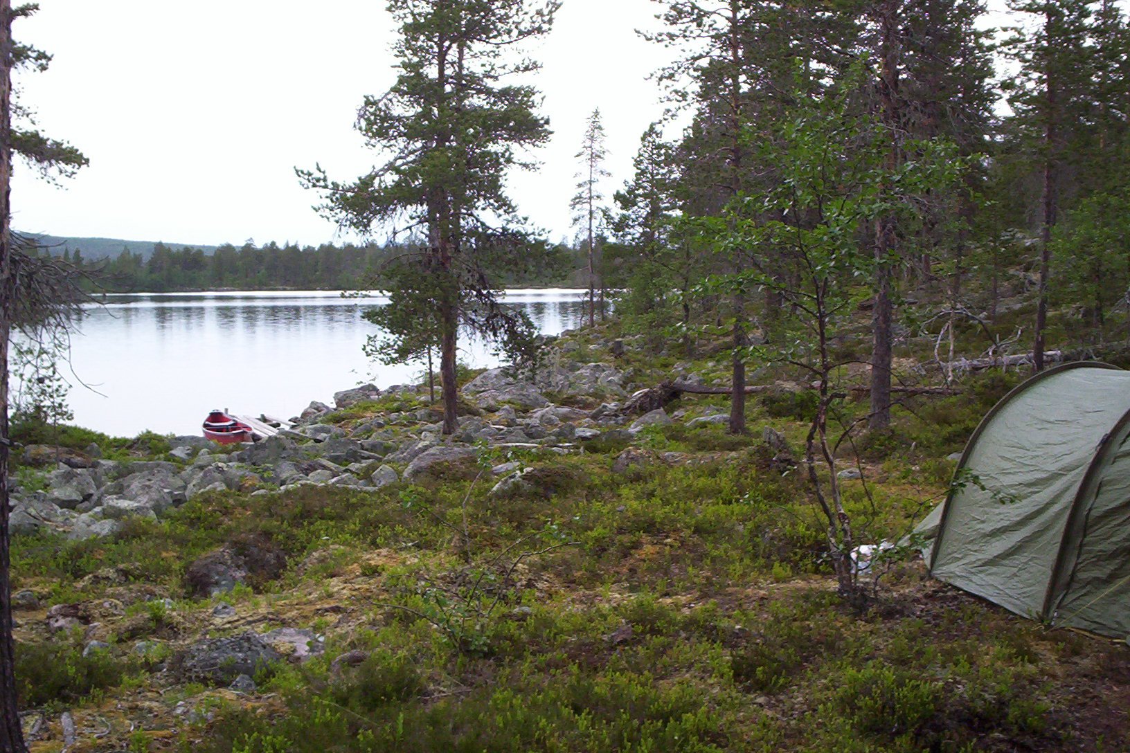 Mittsommer in Lappland, 01.00 Uhr nachts