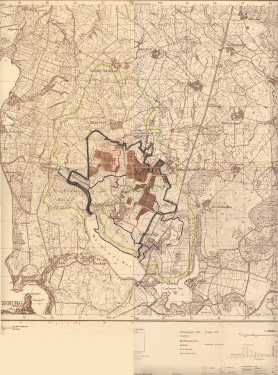 Messtischblatt: Schlagsdorf und Umgebung (1953)