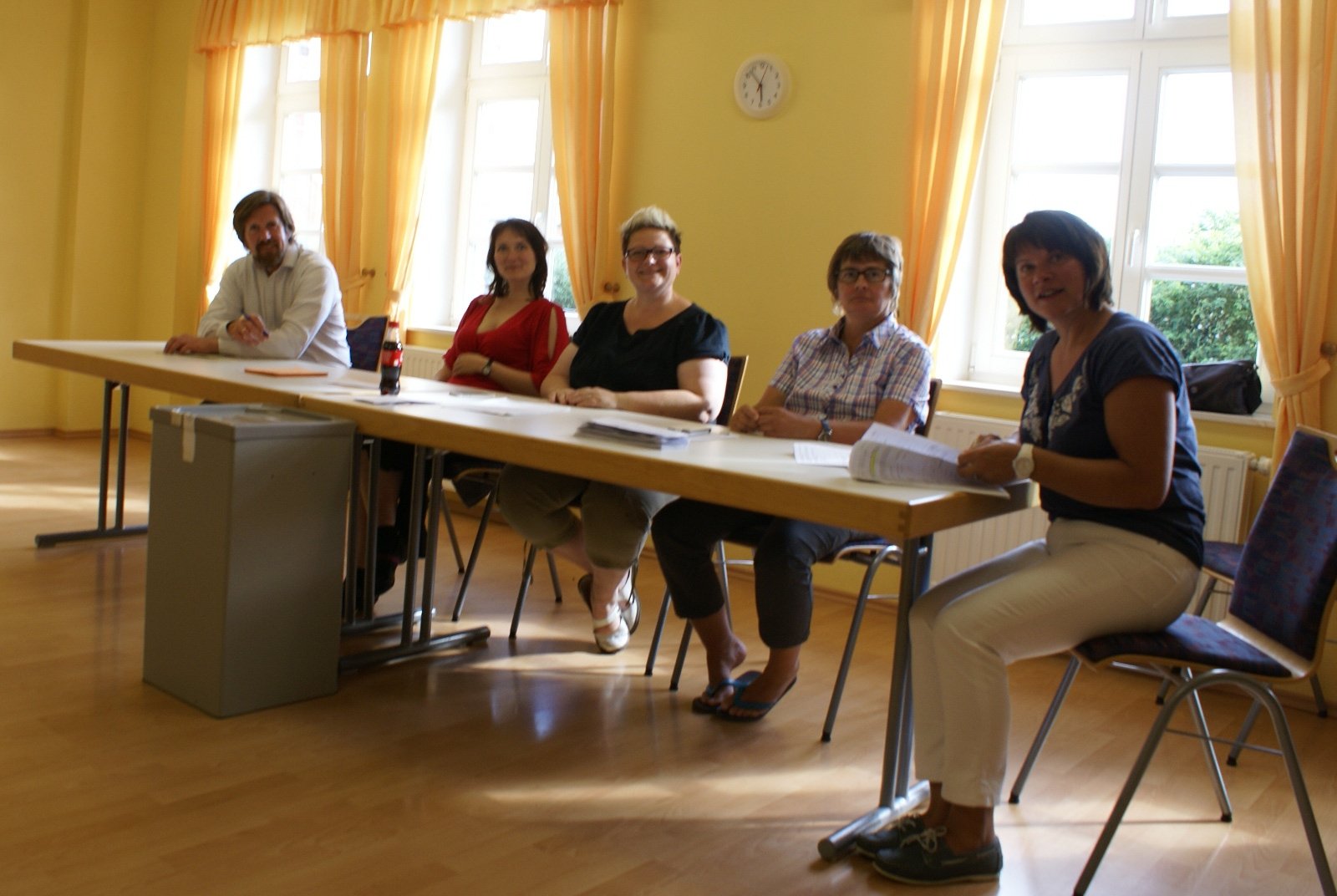 Das Team der Helfer um 18:00 Uhr