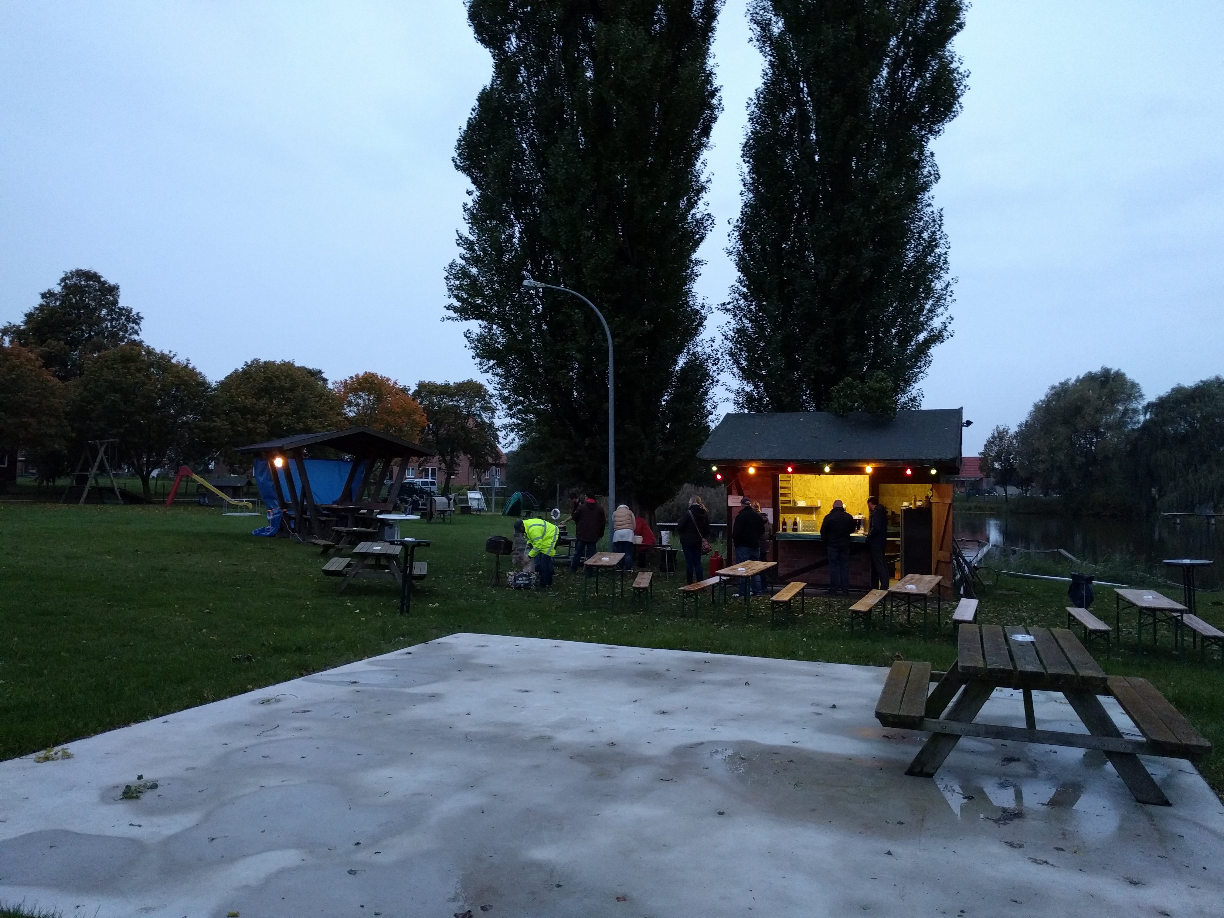 vor dem Ansturm